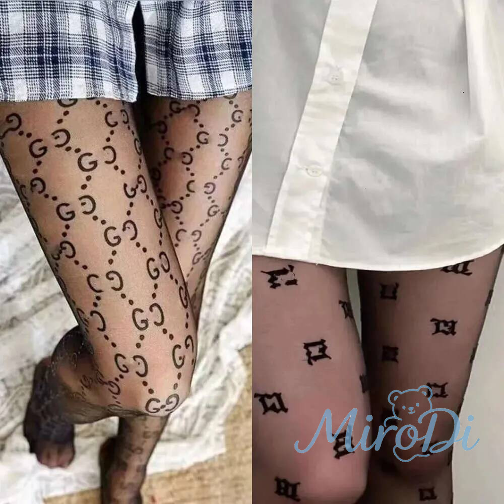 16 Women Fashion Brand Letter Luxury Sports Socks Textile Designer Sexy Womens Stockings Summer Breathable Leg Tights Lace Stocking High Quality Pan