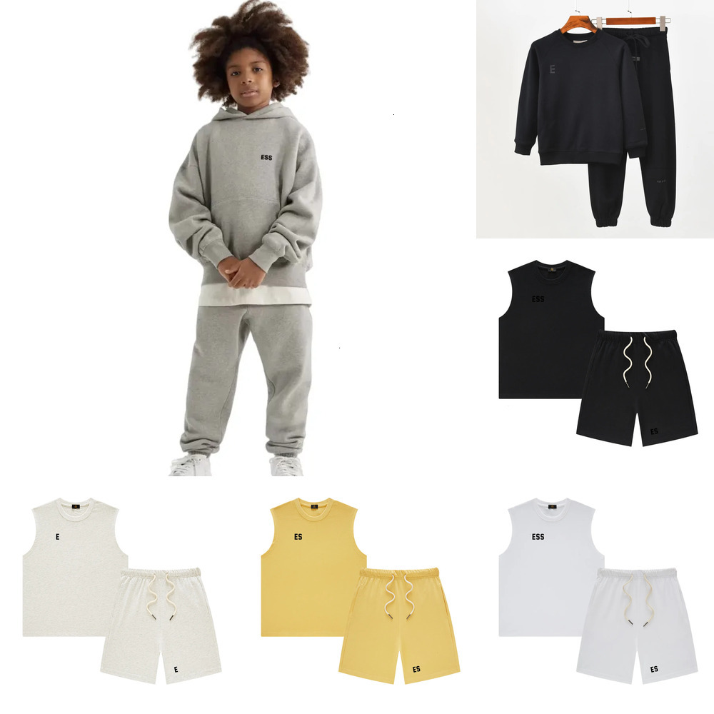 kids designer clothes essentials two piece set Men Hoodie Sweatshirts Designer high quality Hoodies Pants Set Jogger Women Classic Sweats Trend Pull