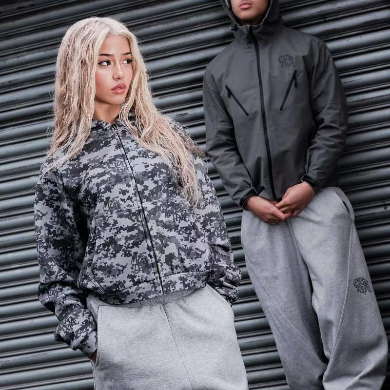 Unisexe Automne Hiver Mesn Sweat À Capuche Pantalon De Survêtement Ensemble Lettre Brodée Streetwear Couple Assorti Casual Loose Fit Survêtement