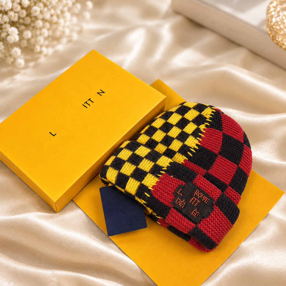 Luxury Designer Beanie Monogram Wool Knitted Beanie Cuffed Skull Cap Thermal Winter Designer winter hats brand plaid soft hat Casual Versatile Perso