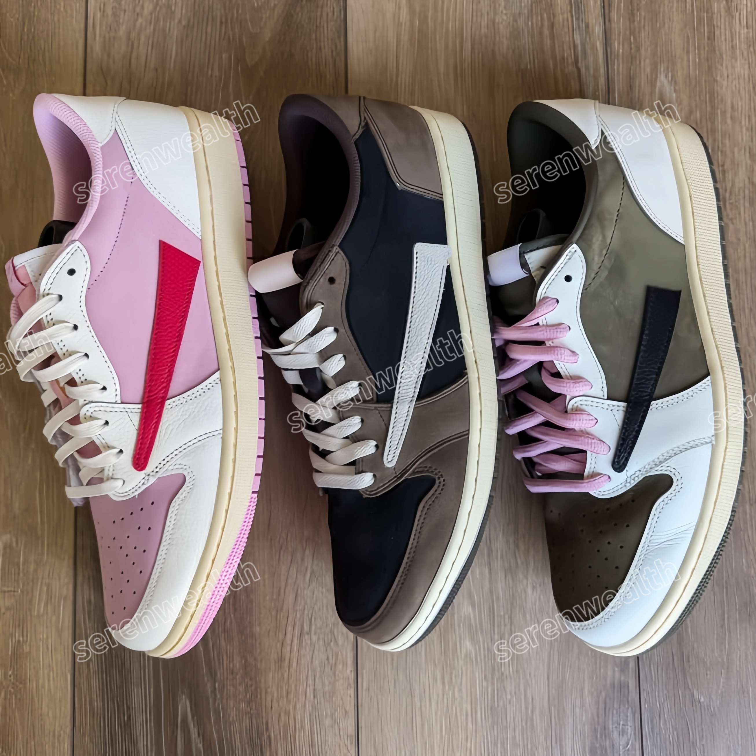 Designer Travis 1s Sneakers 1 Low Basketball Shoes Mens Women Travi Sail Tropical Pink Shy Pink Mocha Reverse Black Phantom Lows Outdoor Trainers Si