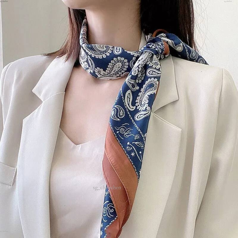Style For Women Spring Summer Fashion Accessory Cashew Versatile Neck Tie Square Scarf
