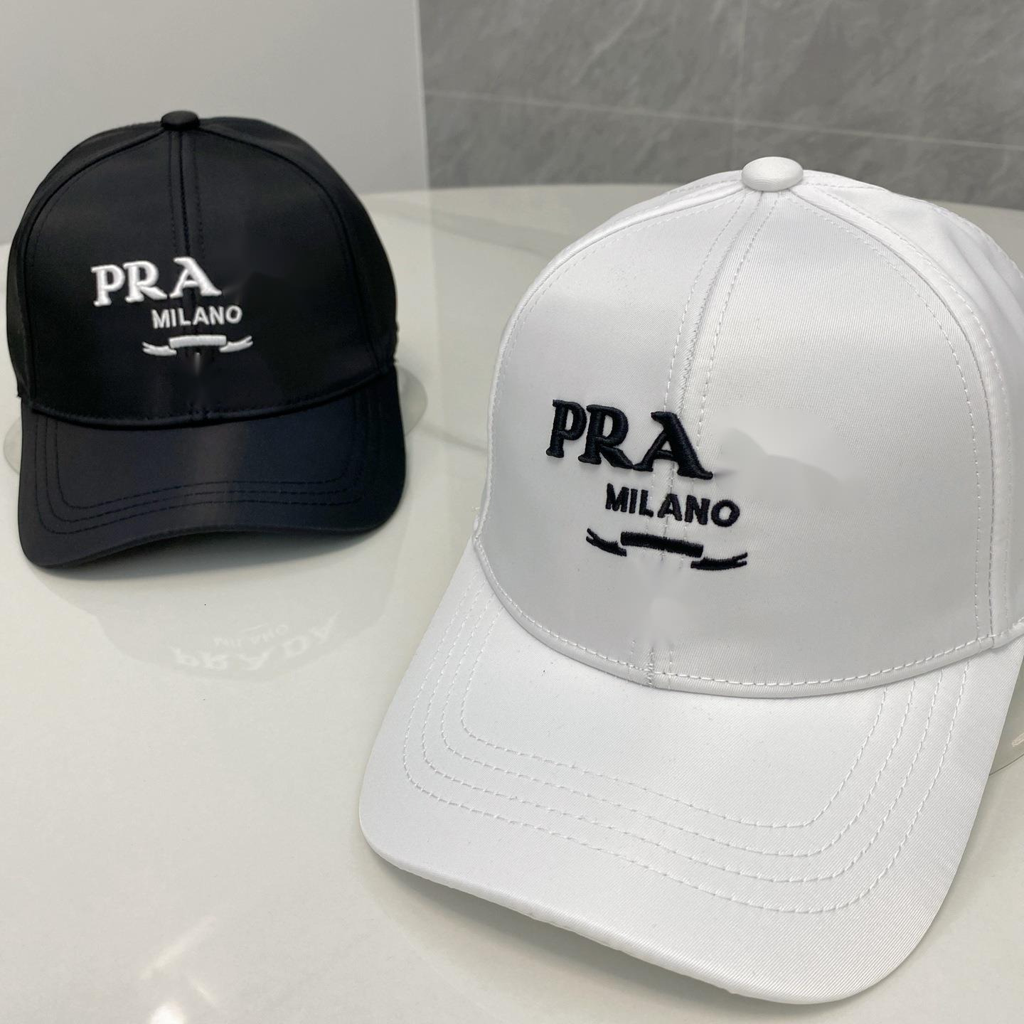 PraHats Designer P Beanie Baseball Hat For Man Woman Letter Embroidered Baseball Cap For Women Trendy Solid Color Sun Hat Unisex Cap