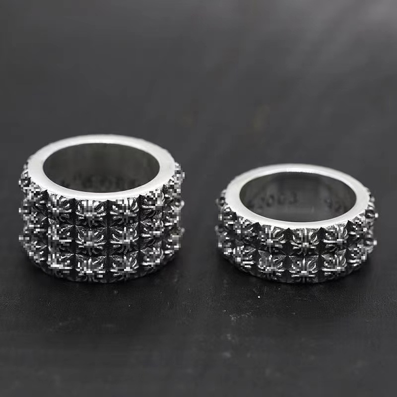 Chrome Ring Designer Multiple layers Rings For Men Women Luxury Classic Band Ring Fashion Unisex Cuff Ring S925 Thai Silver Couple Ring Gold Ring Je