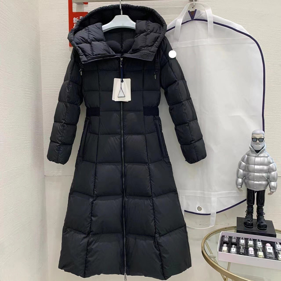Womens Long Down Jacket Designer Parkas Coat Winter Jackets Long Style Slim Corset Thick Outfit Windbreaker Pocket Outsize Warm Coats with Hood