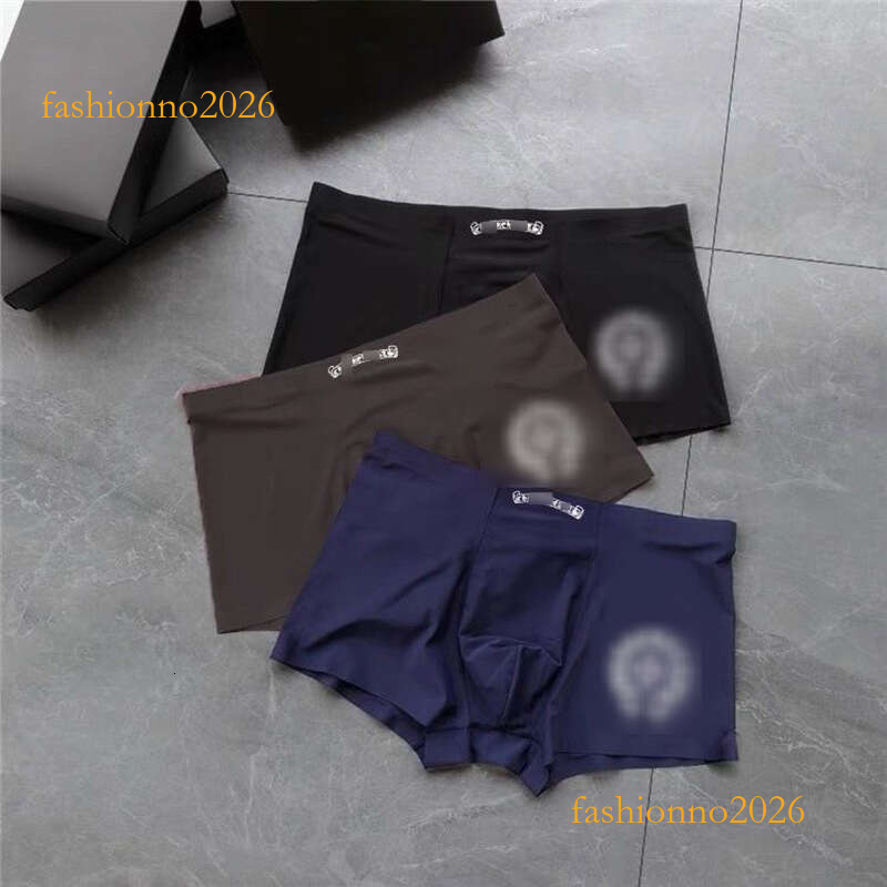 chromelite heartlynes Underwear New Solid Color Breathable New Fashion Ch Brand Classic Soft Trend Chrome Boxers Designer Underwear Mens High Qualit
