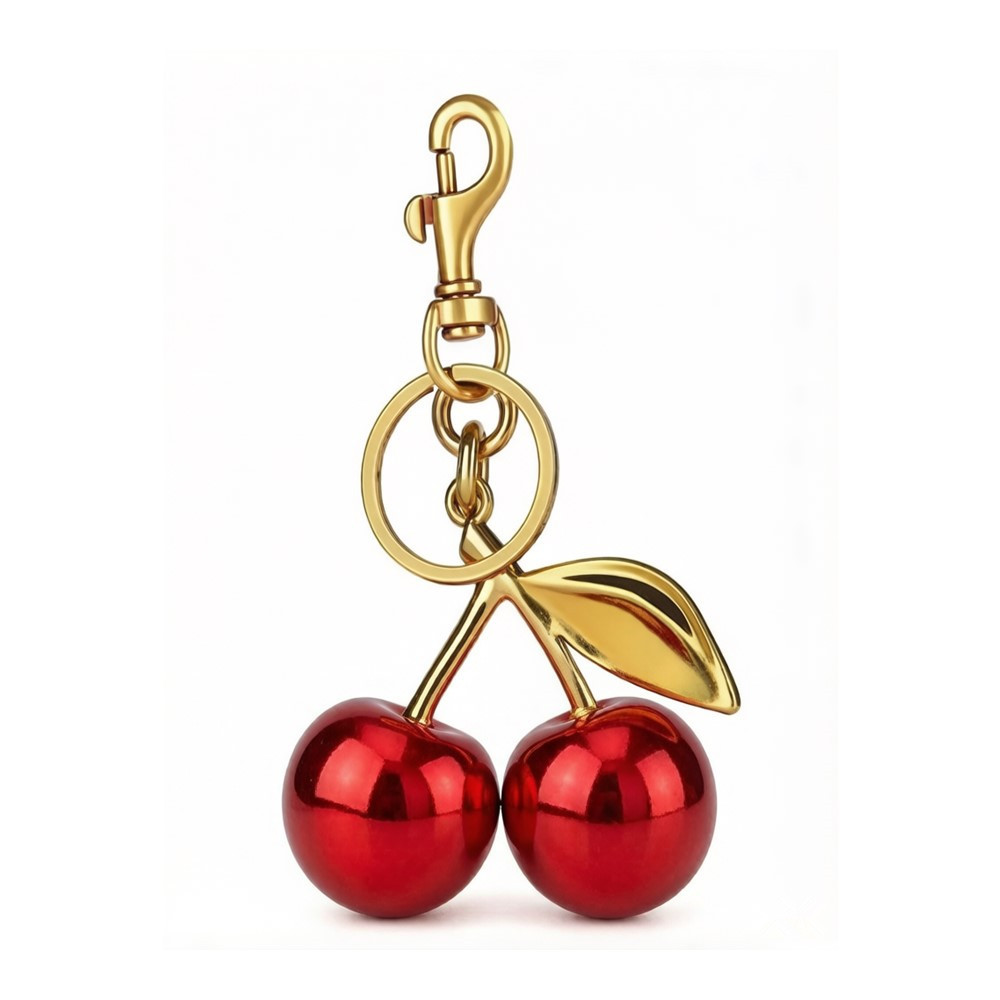Luxury Bag Free Shipping New Fashion Classic Trendy Cherry Pink Red Blue Green Keychain Bag Pendant