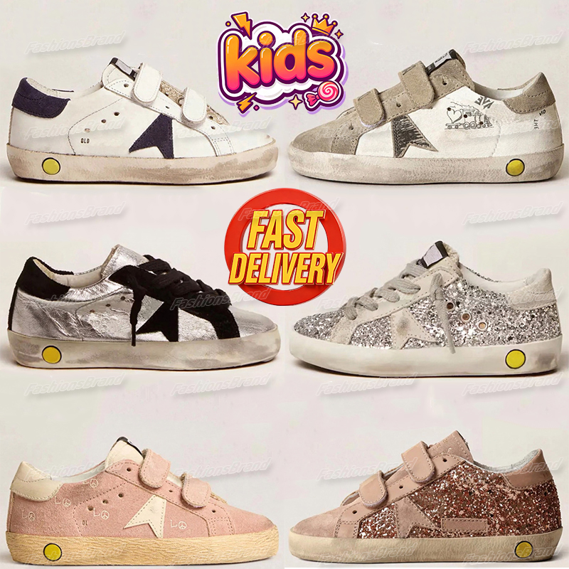 Golden Goodse Kids Sneakers Designer Kids Shoes Ball-Star Super-star Shoe Boys Girls Classic Casual Old School Italy Baby Youth Toddler Infants Chil
