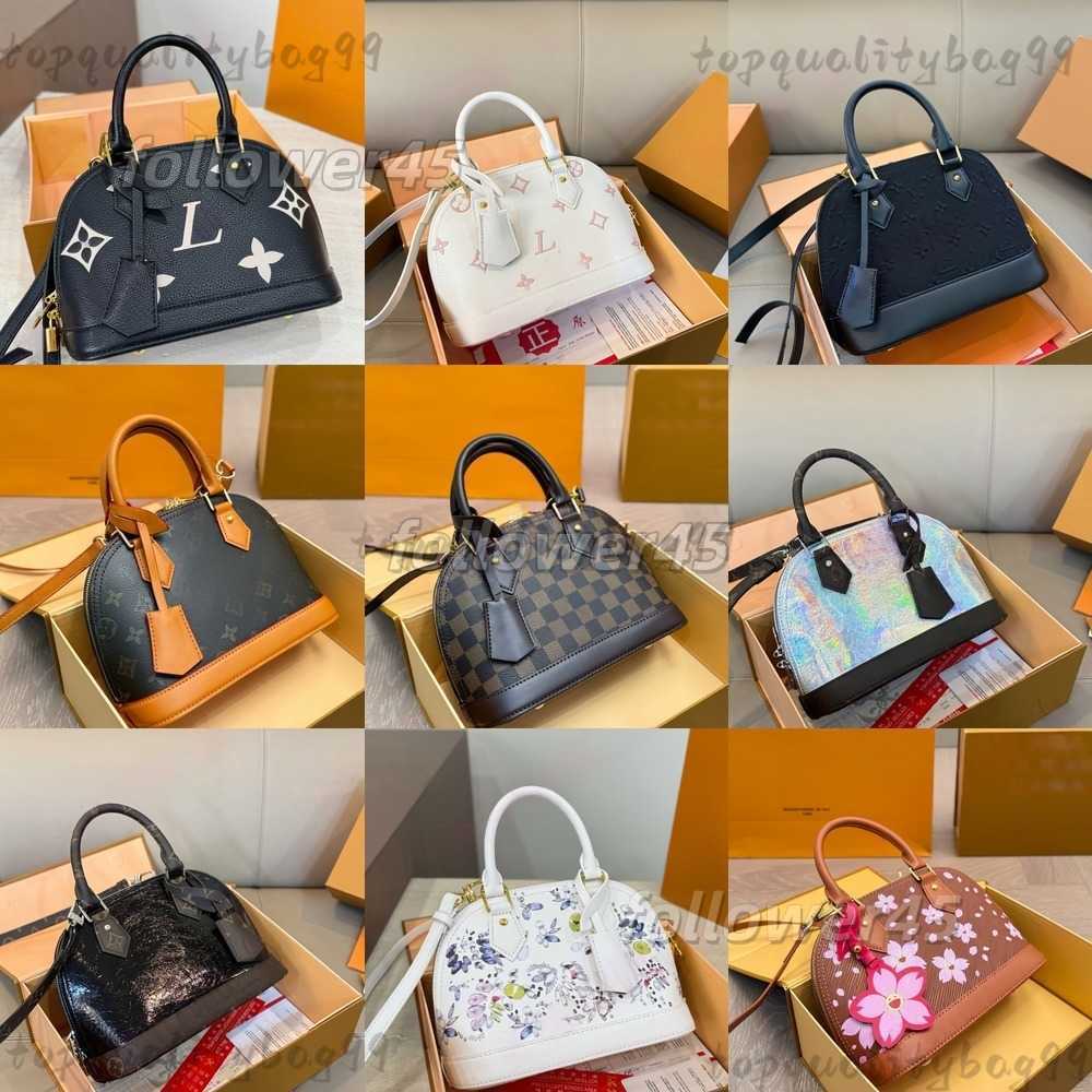 High quality New almas bb Womens crossbody shoulder bag Original designer handbag mirror quality leather chain bag embossing tote shell bag expensiv