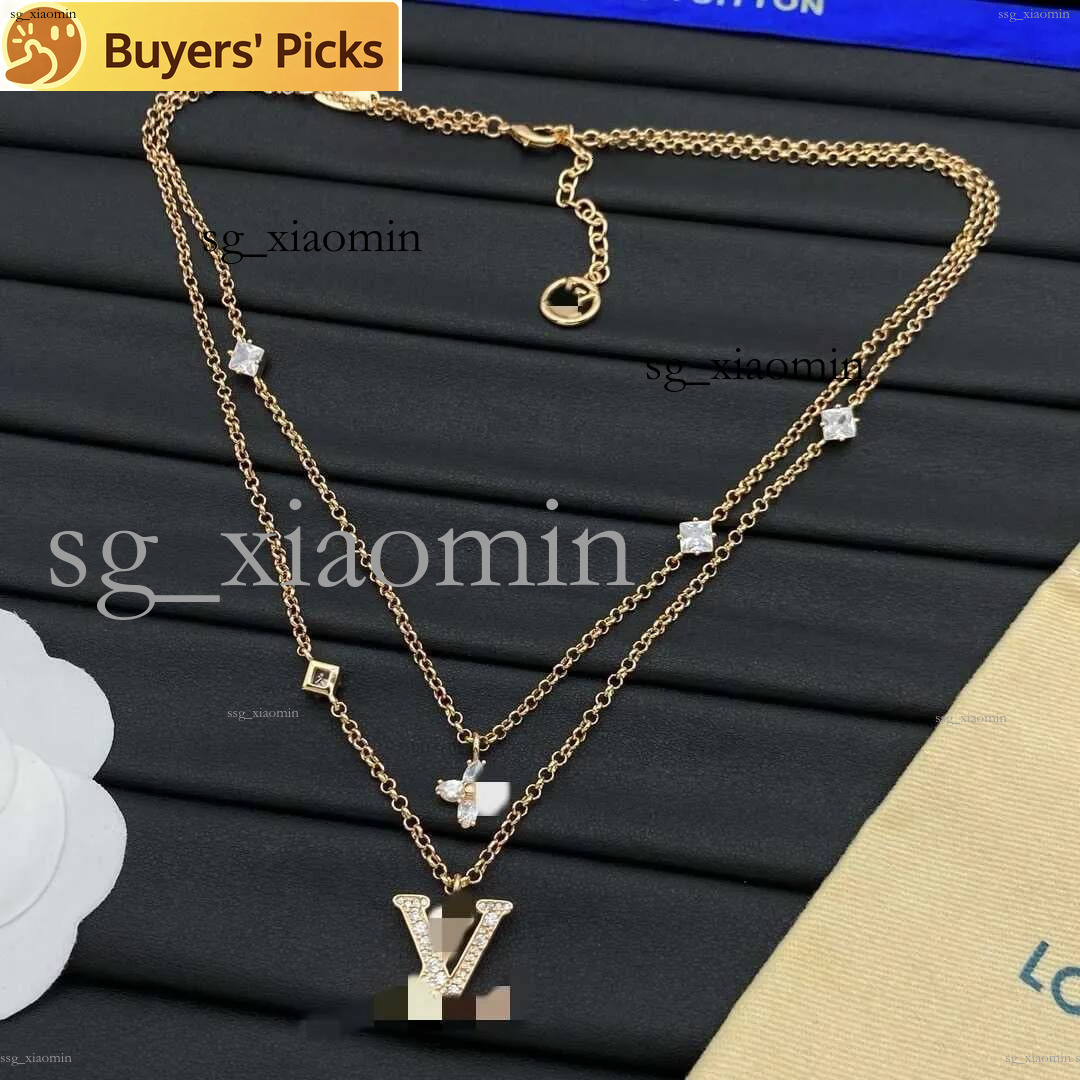 2026Womens Lock Designer Pendentif Dias Colliers Mode pour Femmes Hommes Or Sier Collier Couple Jewelrymrwr0tubAAA +