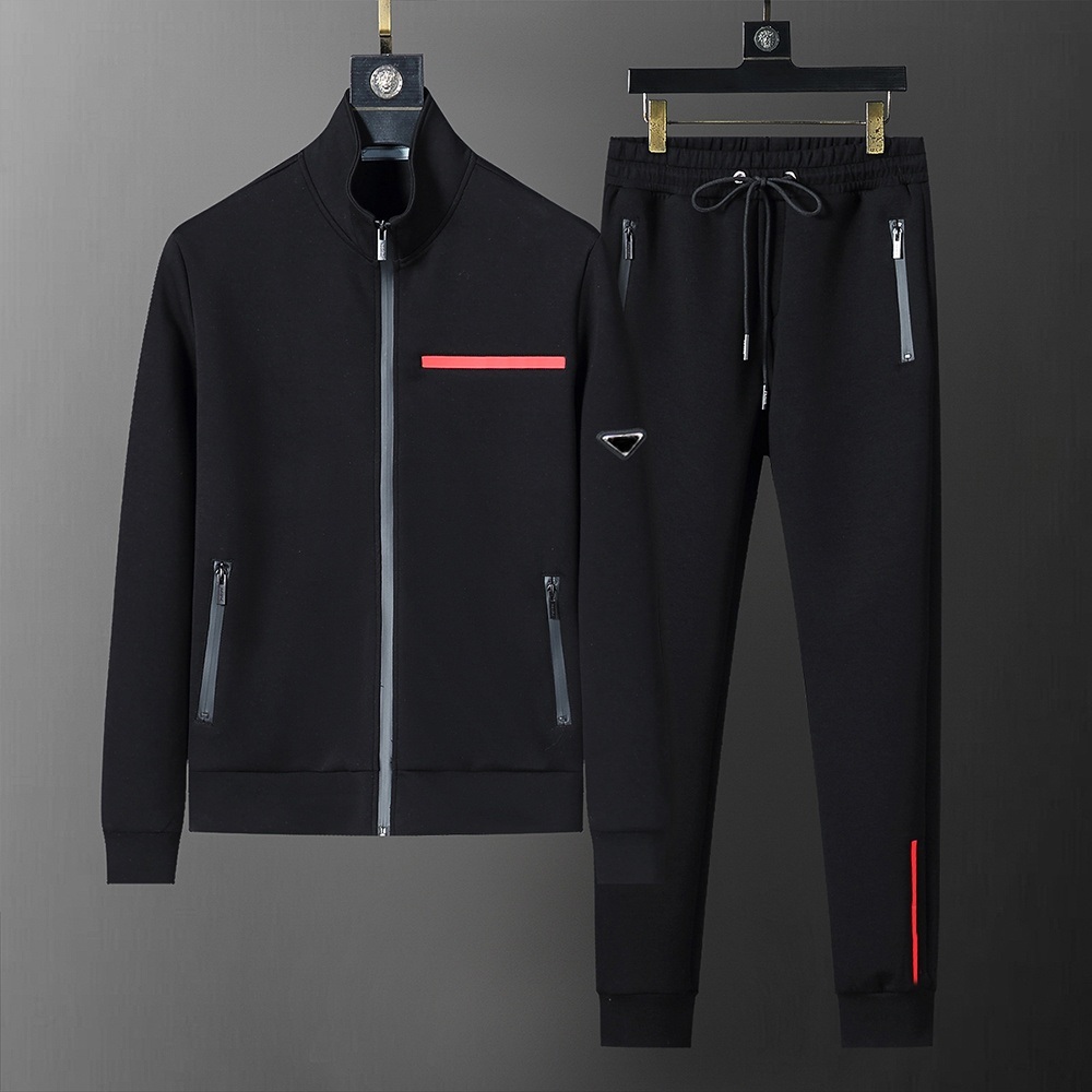 Luxury Designer Mens Sportswear Sweatshirt Jacquard Cardigan Jogging Hoodie Suits Casual Autumn Winter Embroidery Jacket Pant Clothing Hooded Sports