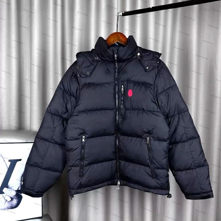 Designer Puffer Jacket Gardez au chaud imperméable homme femme broderie épaissie veste d'hiver mode manteaux d'hiver décontractés parkas pull à c