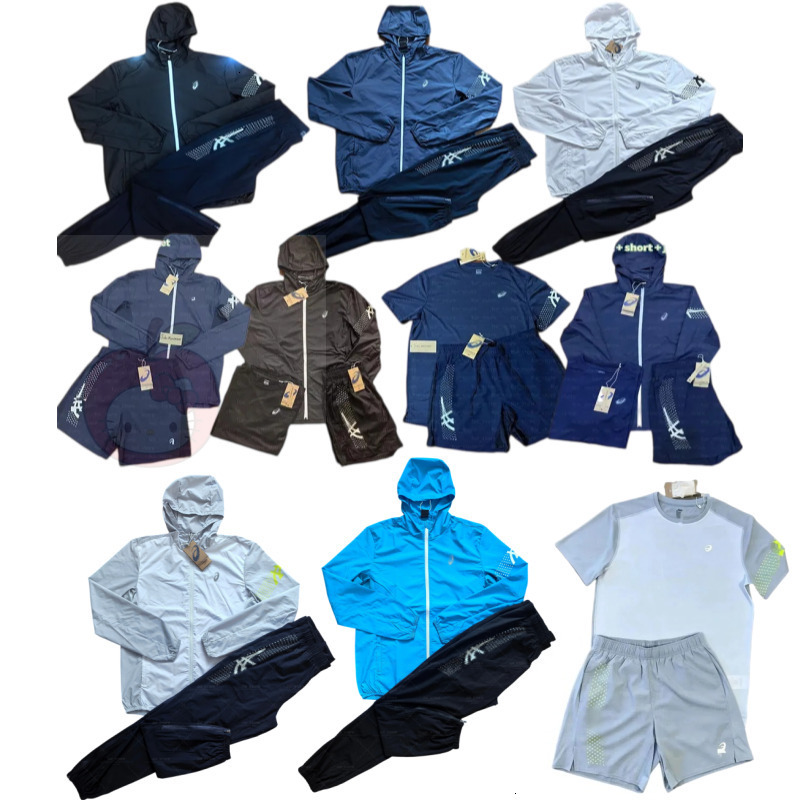 NEW arrival Asicsly tracksuit mens shorts t shirt Higher version Men womens summer quick dry set for running and tenni lightweight breathable fabric