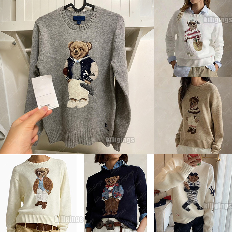 Designers Sweaters Women's Sweaters 2026 Sweater Winter Soft Basic Mens Women Pullover Cotton Bear Pulls Fashion Knitted Jumper Top Sueters De