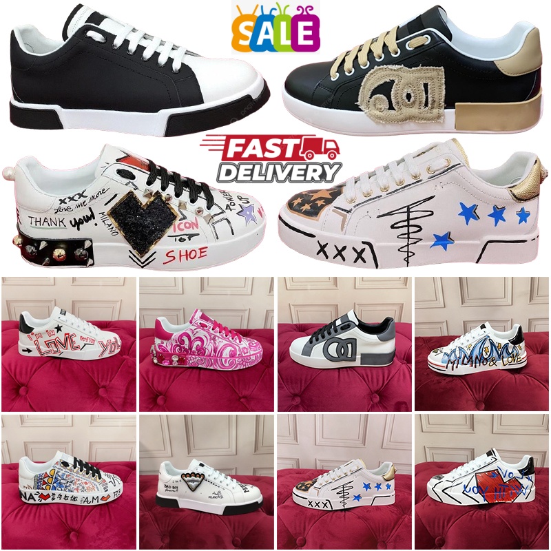 Chaussures de créateurs DG Chaussures de sport de luxe Confort durable Légère Tendance maintenant Baskets basses Chunky Athleisure Crème Mens Dai