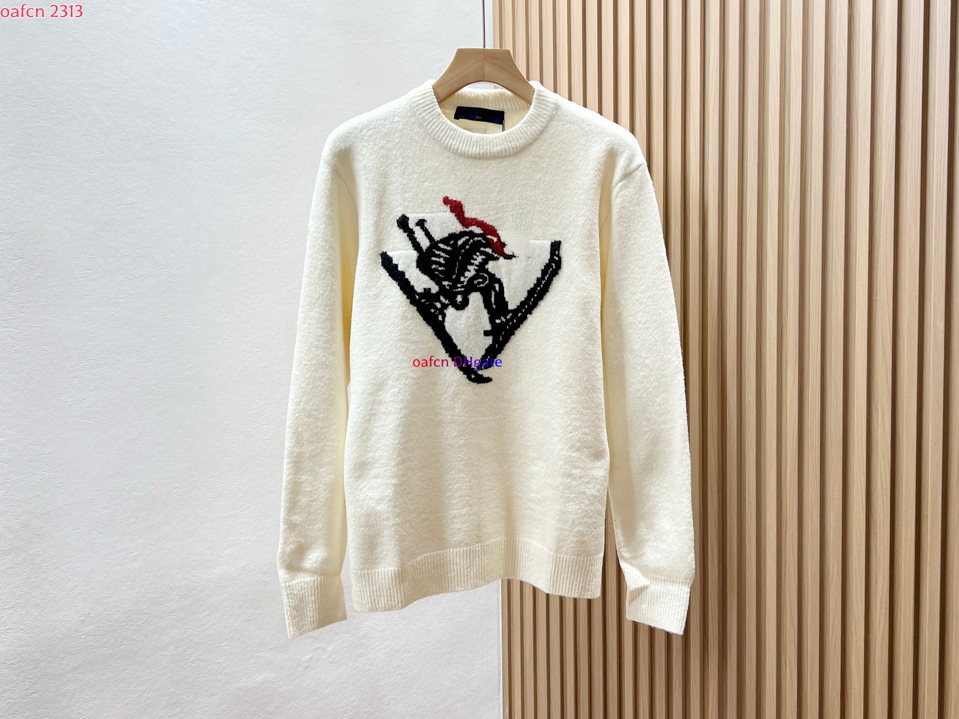 Men's sweaters for autumn and winterloose and casual knitted sweaters for men warm and fashionable tops Jacquard skiing pattern knitted wool sw