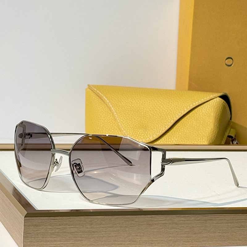 Women Designer Elegant Angular Square Sun Glasses LW5138S Pink Brown Gradient Lenses Cut Out Temples Sleek Eyewear For Beach Vacation Shopping Daily