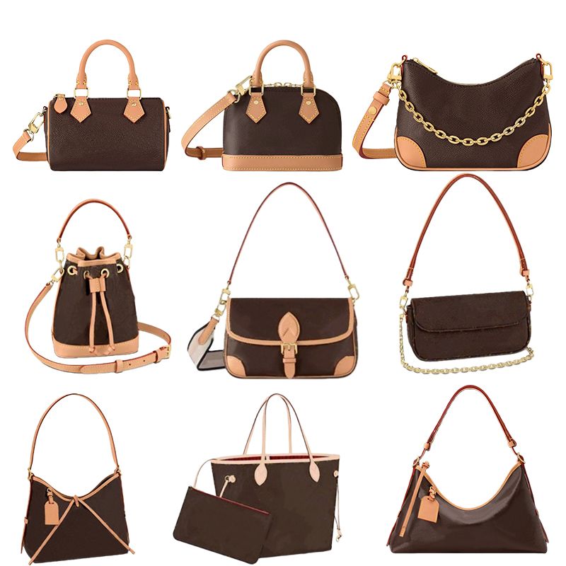 10A Designer Bag Nano Diane Boulogne Liv Pochette Pouch Women Shoulder Bag Lady Leather Lady Denim Crossbody bags Luxury Brown Flower Chain Clutc