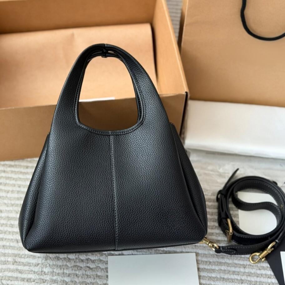 New Black Pebbled Leather Lana Tote Bag for Women Designer Luxury Handbag With Handle fashion brand Shoulder Strap Large Capacity Shopping Shoulder