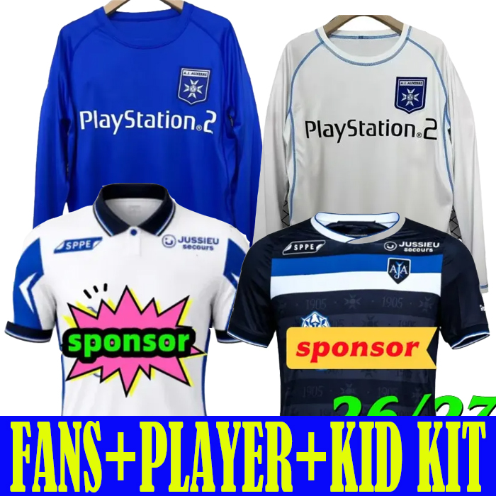 2026 AJ Auxerre 2027 maillots de football Hein OSMAN SINAYOKO CISSE MEXES retro 2003 2004 manches longues KALOU BOUMSONG BENJANI TAINIO 26 27 chemis