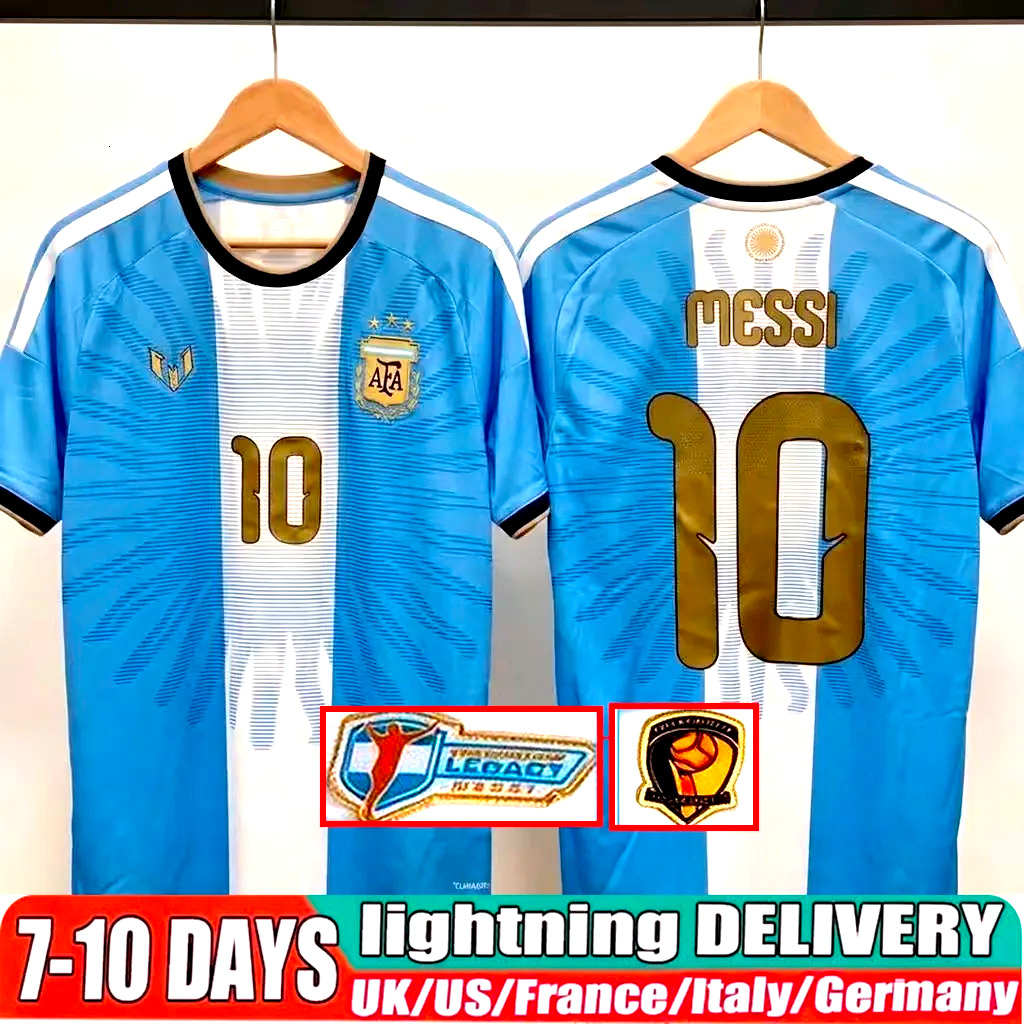 Messi Adieu Jersey Kit Enfants Argentine Soccer Jersey Femmes Coupe du Monde 26 27 2026 Legacy Signature Legend Golden Ball Concept Shirt Argenti