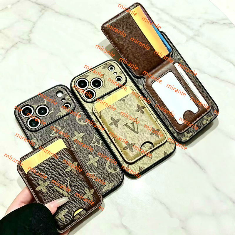 Top qulity magnetic Phone Case Designer Card Holder MagSafe Cases for iPhone 18 Pro Max 17 16 15 14 13 Silicone luxury Wallet Phones Cover Leather P