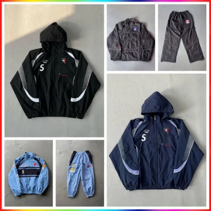 Designer Men's Tracksuits Unisex Hooded Outdoors Jackets Pants Windbreaker Sportswear Set Windproof Waterproof Coats Autumn