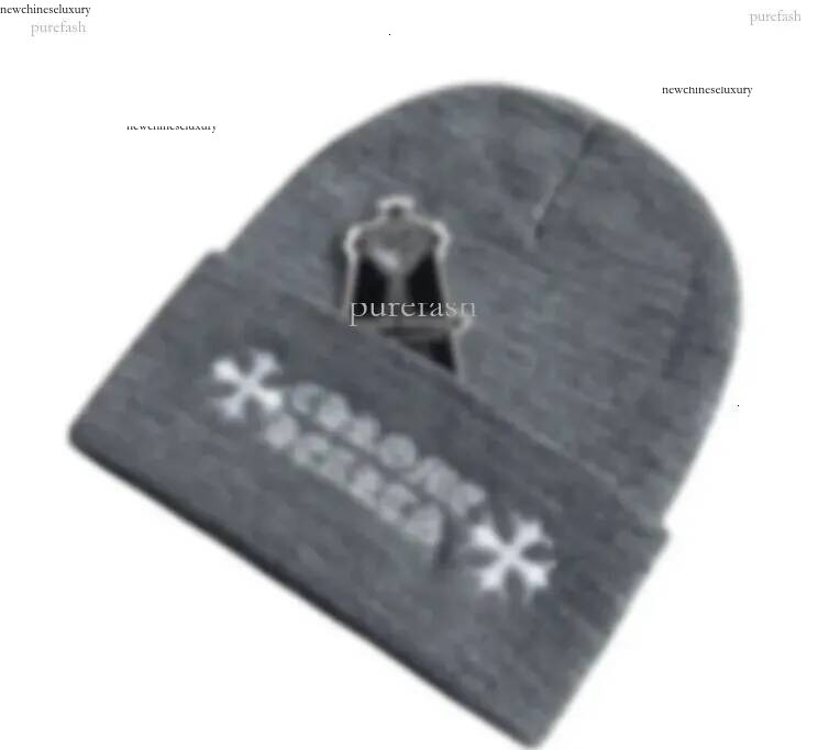 Bonnet Skull Caps Classique Chrome Hiver Chaud Bonnet Femmes Designer Pull Casquette Froide Hommes Chapeau De Ski En Plein Air Ace Cross CH Haute
