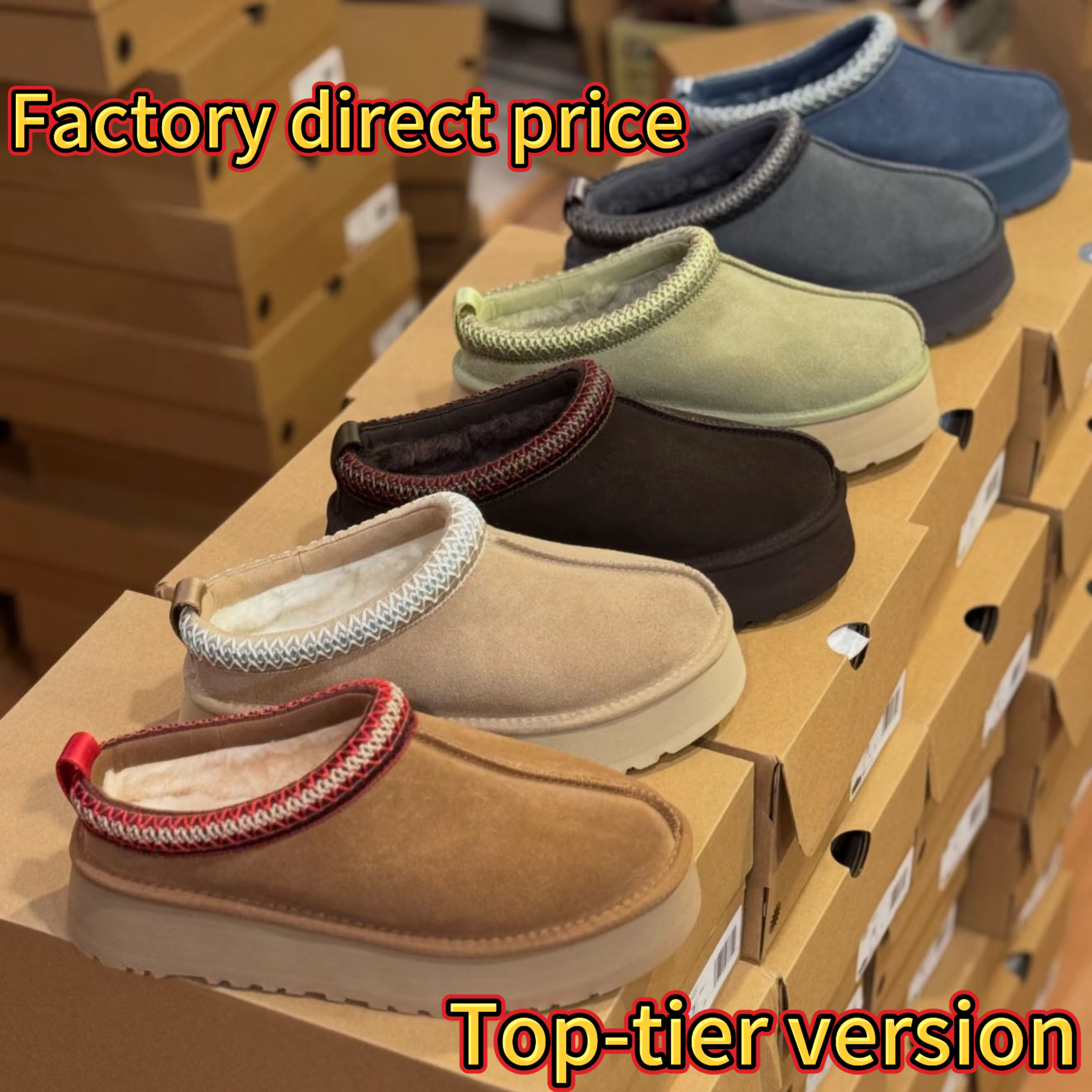 Designer Tasman Snow Boots Classic Mini Basic Boots Black Chestnut Tasmans Mustard Burned Fir Winter Women Men Outdoor Slippers Suede Wool Fall T