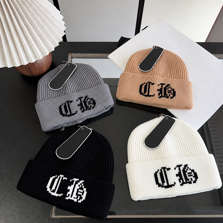 Classic Beanie Fashion Hat Unisex Caps Brand Skull Caps Fashion Knitted Beanie Cap Good Texture Solid Hat Specific Double Design for Man Woman 22