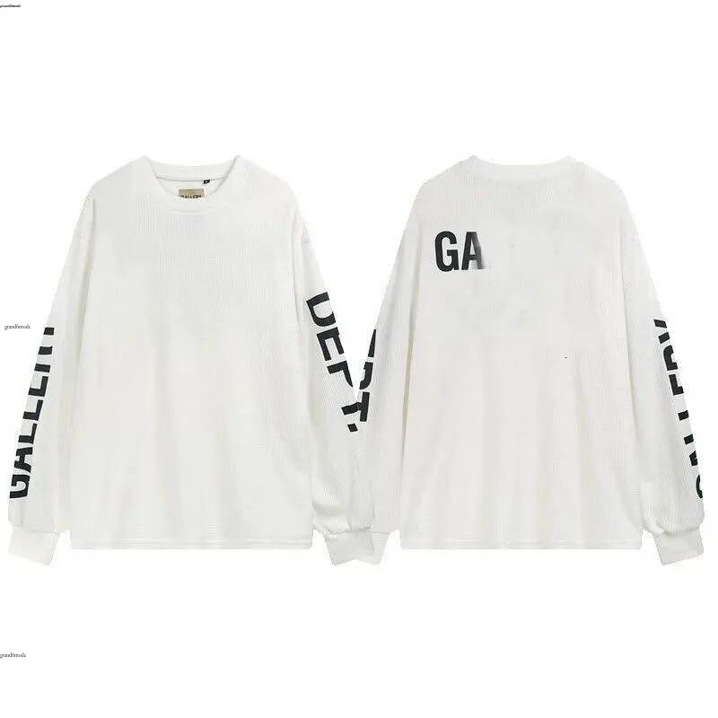 Galleryydept hoodie Designer Men Long Sleeve T Shirts Letter Printed Casual Loose Pullover Fashion Spring Long Sleeve High Street Styles Breathable