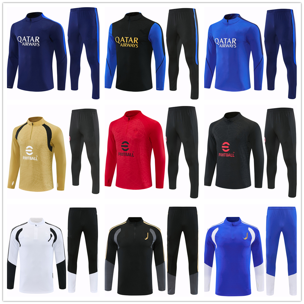 Survêtement de football pour hommes jogging Tuta 26 27 Survêtements de football pour hommes et enfants Costume d'entraînement 20 26 survetement d
