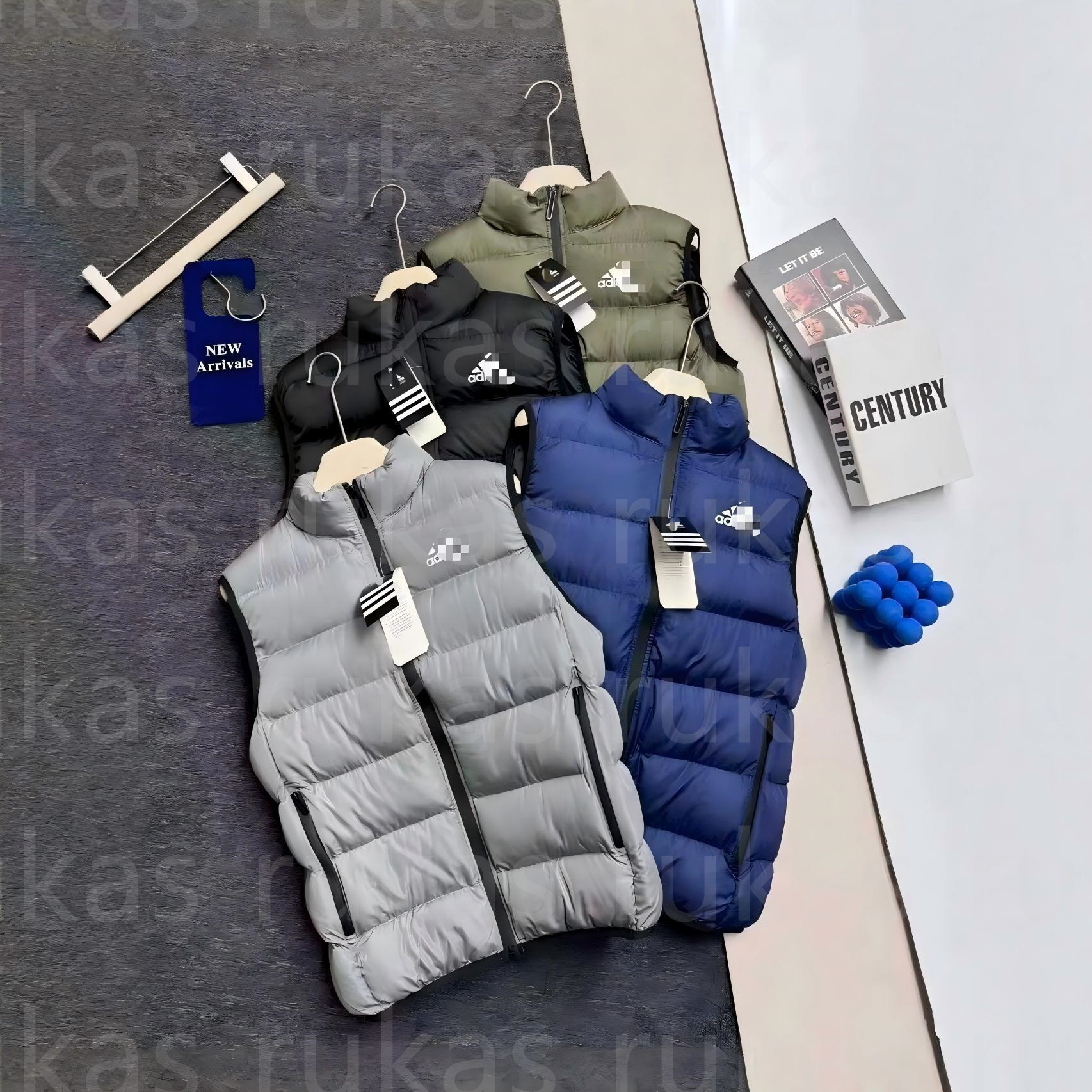 Autumn and winter pork rib cotton vest jacket, couple jacket, warm sleeveless unisex fashion Designer Puffer Vest Mens Waistcoat Winter Down Vests U
