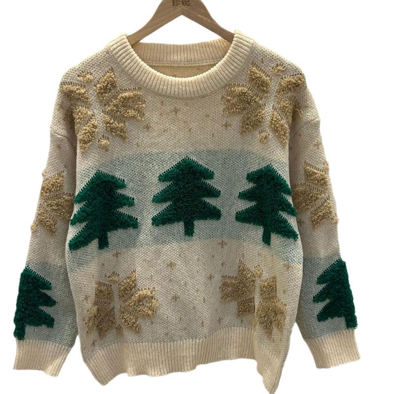 Designer Best-seller Hommes Femmes Snowflake Couple Pull Automne Hiver Chaud Lâche Pull En Tricot Col Rond À Manches Longues Jacquard Jumper Casu