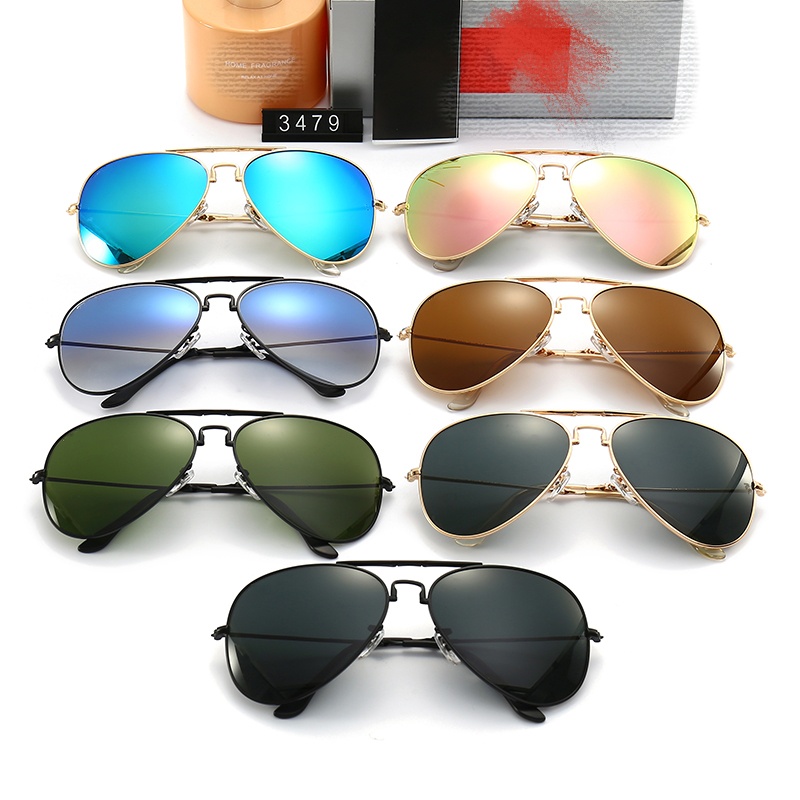 RB sunglasses Mens Designer Sunglasses Luxury Metal Sunglass for Women Casual Fashion Eyeglasses Street Style Sunglass Outdoor Beach Sun Glasses wit
