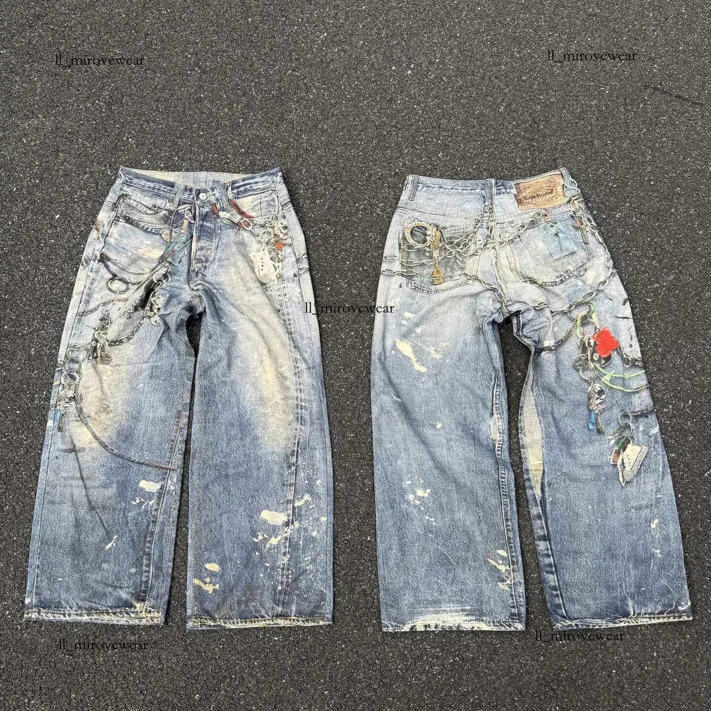 Designer Men acneness Brand Fashion Trend Mens Skinny Denim Pant Distressed Ripped Biker Black Women Jeans Slim Fit studioly jeans High quality fash