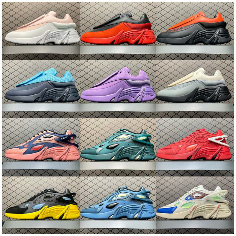 Raf Simons Antei Chunky Sneakers Response Trail 2 Futuristic Removable Velcro cover plate thick sole Running White Trainer Mens Designer Shoes juve
