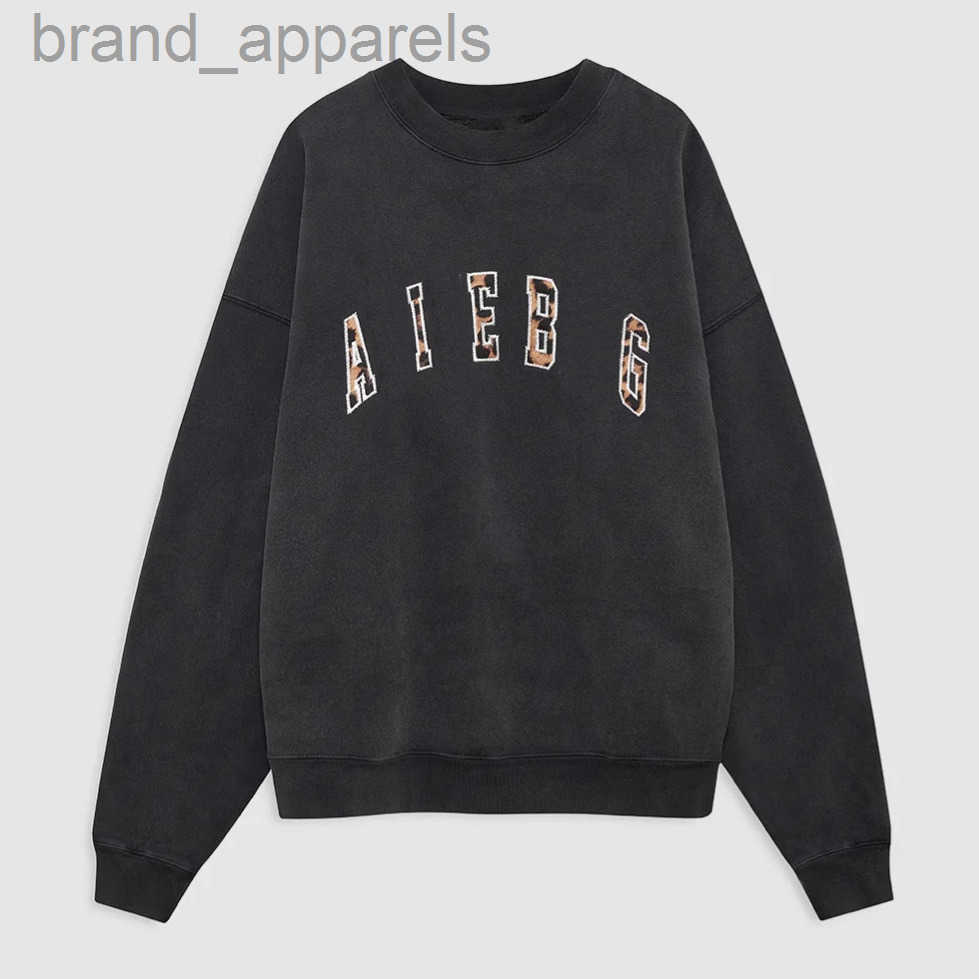 Designer Hip Hop Womens Fleece Hoodie Crew Neck Hoodies Aninely Vintage Trendy Sweatshirts Ladies Pullover Cotton AB Embroidered Loose Streetwear Sw