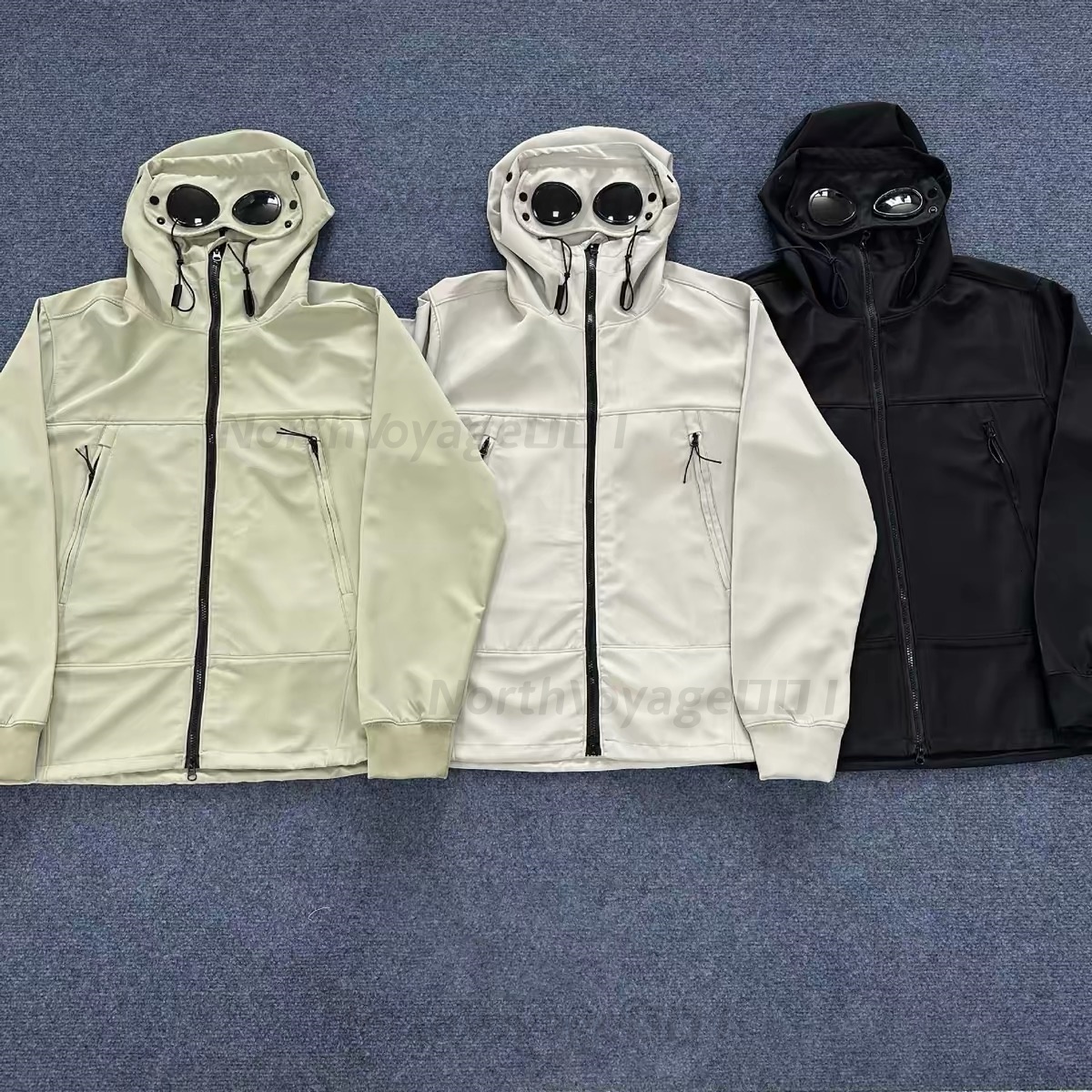 Mens jacket designer Jackets Sweatshirts Fashion hoodie Windproof Storm Cardigan Coat Lens Goggle Jacket Nylon Mens Casual Windbreak Jackets Outdoor