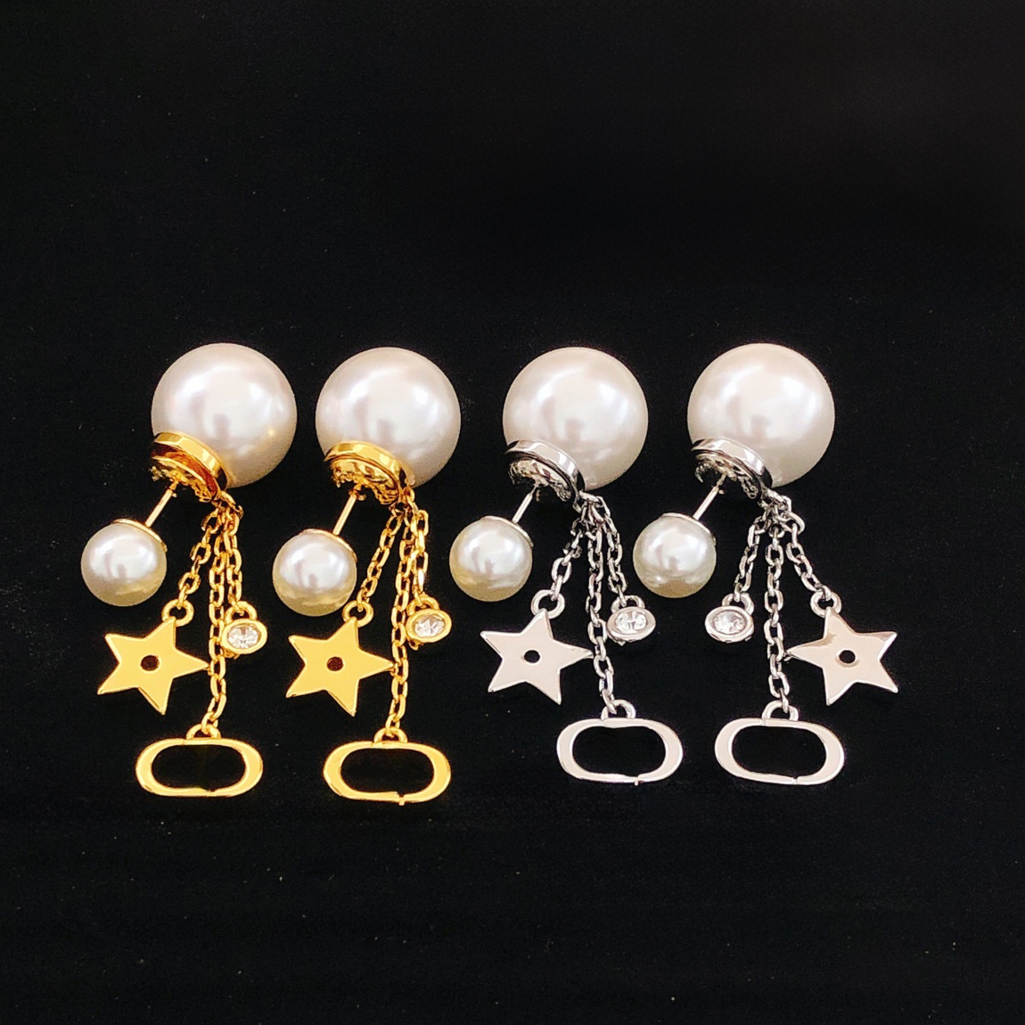 12A 1:1 TOP quality Designer with Pearl pendant Earrings Women jewelers without box