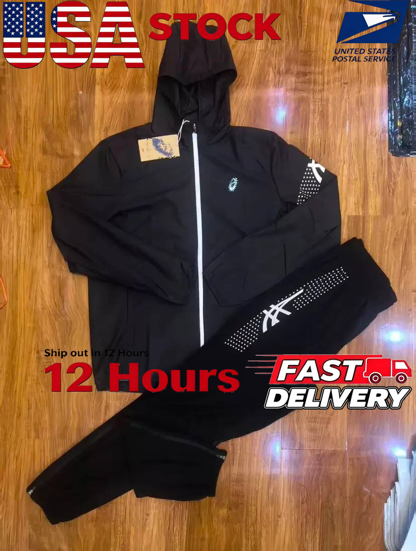Asicsly Tracksuit Ensemble Homme Mens Miller Sets Shorts Tracksuit T Shirt Gym Wear Running Pantalon Short Sports Lightweight Running Sportswear ae4