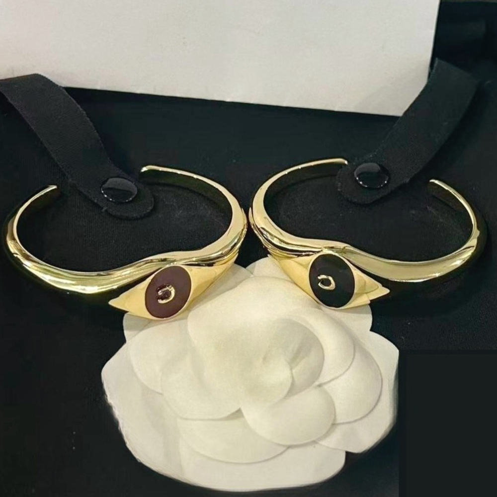 Bracelet de créateur en or pour femmes, Bracelet de luxe ouvert, Bracelet de manchette, accessoires de bijoux de mariage