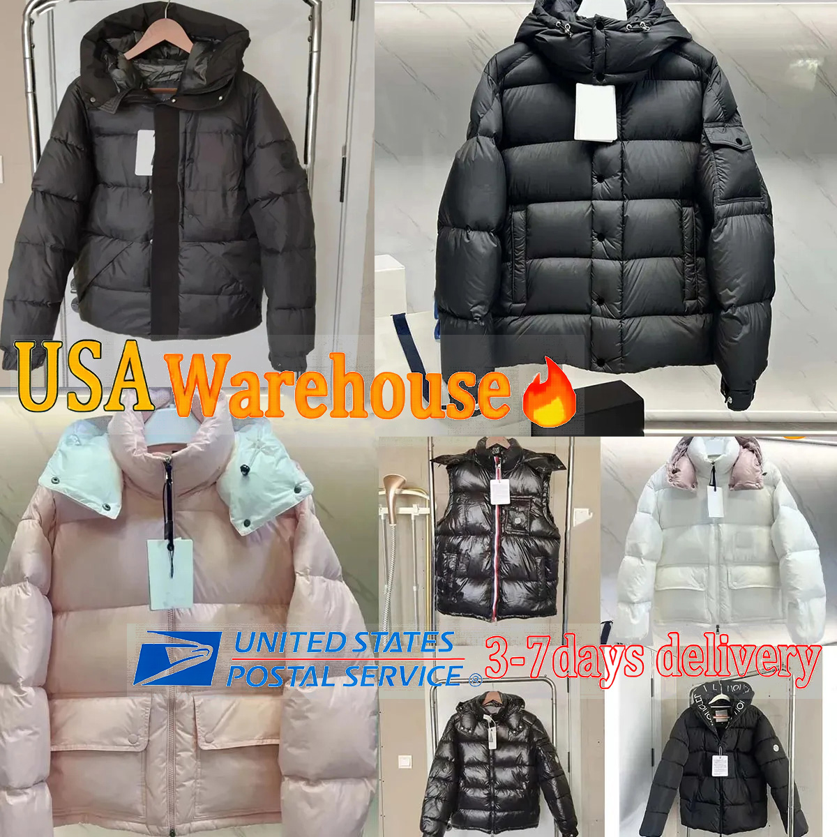 Designer Men Winter Down Jacket Veste Women Puffer Jackets Down Collar Cotton Luxury Windbreak jacket Men vest