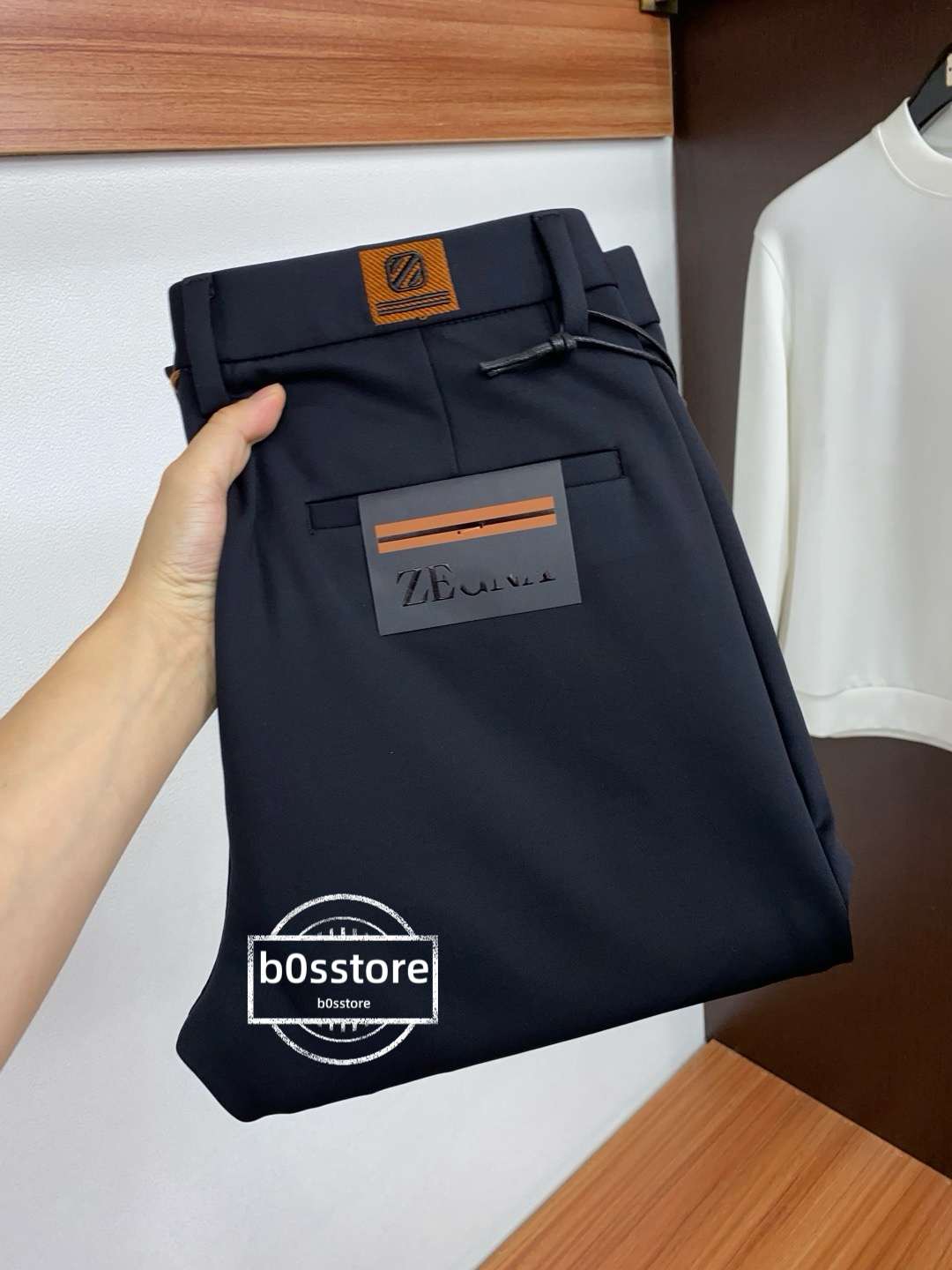 Men's designer Pants, autumn and winter series of thick trousers, business style men's pants, slim casual pants luxury style