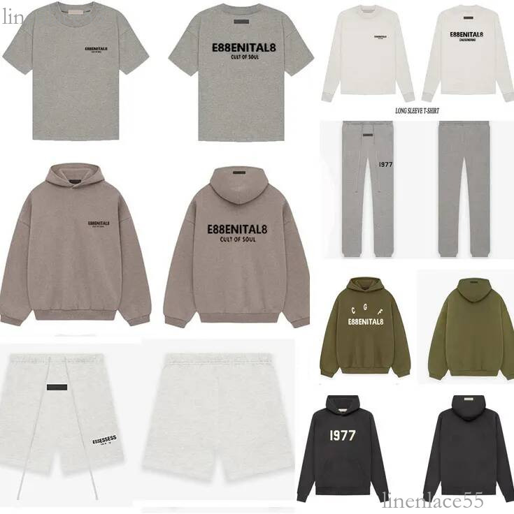 essential mens hoodies tracksuit Designer essential fearlys of good hoodie Silicone Monogram Print essentialsaslyness hoodie Sweatpant High Street D