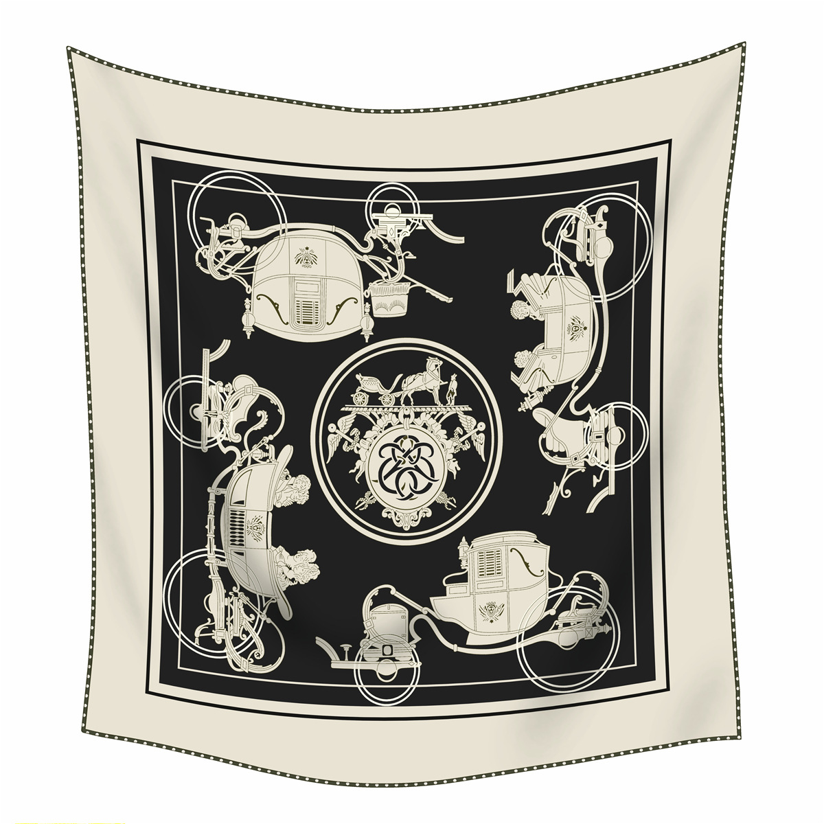 Écharpe en cachemire de soie 90 cm femmes châles carrés bandanas roulés à la main cou Foulard Femme Bandanas sac de créateur de luxe accessoires