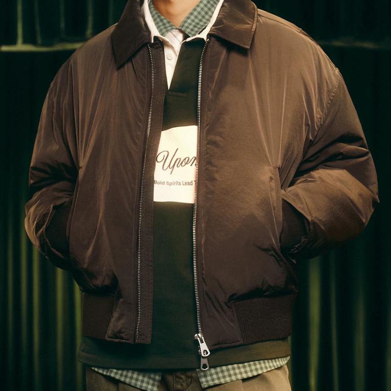 Veste d'hiver en coton rembourré pour hommes, manteau court d'aviateur, épais et chaud, vêtements d'extérieur décontractés, coupe ample, de styli