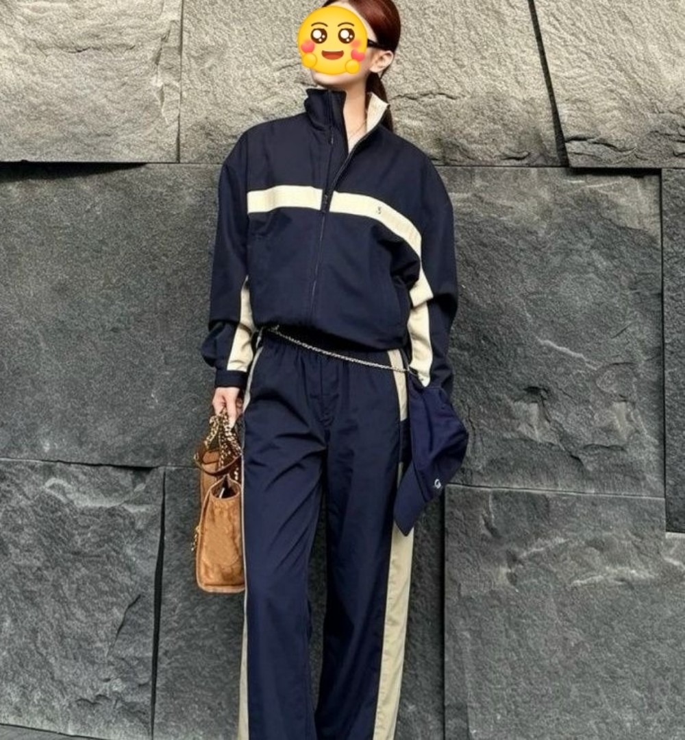 Jackets Women's women Jacket set Women's Zipper Jacket With YS Embroidered Logo 2 Piece Set designer clothes women Coat Khaki Color Block