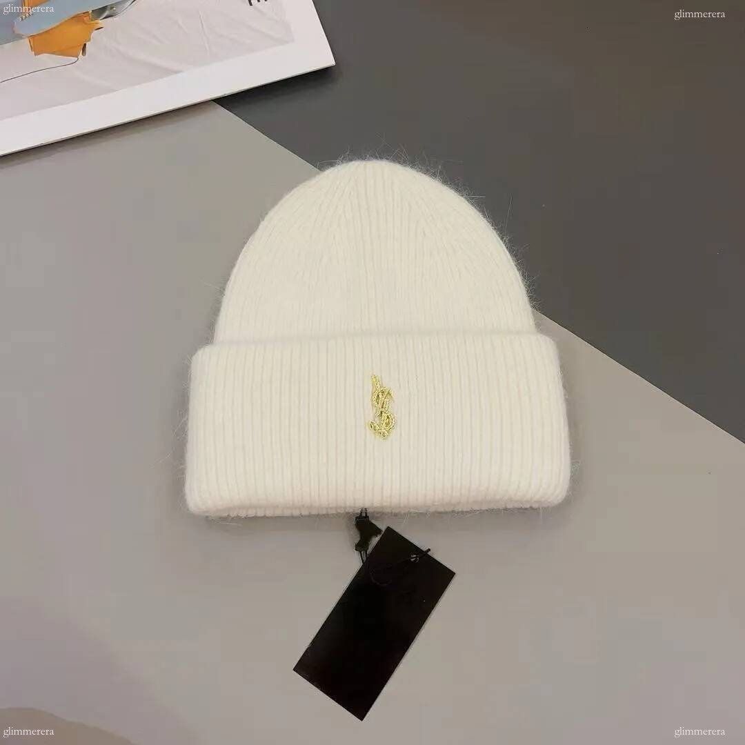 Yslitys beanie Designer Caps Luxury Brand Letter Printed Knitted Hat Winter Outdoor Casual Fashion Windproof Warm Thickened Cold Hat Womens Beanie C