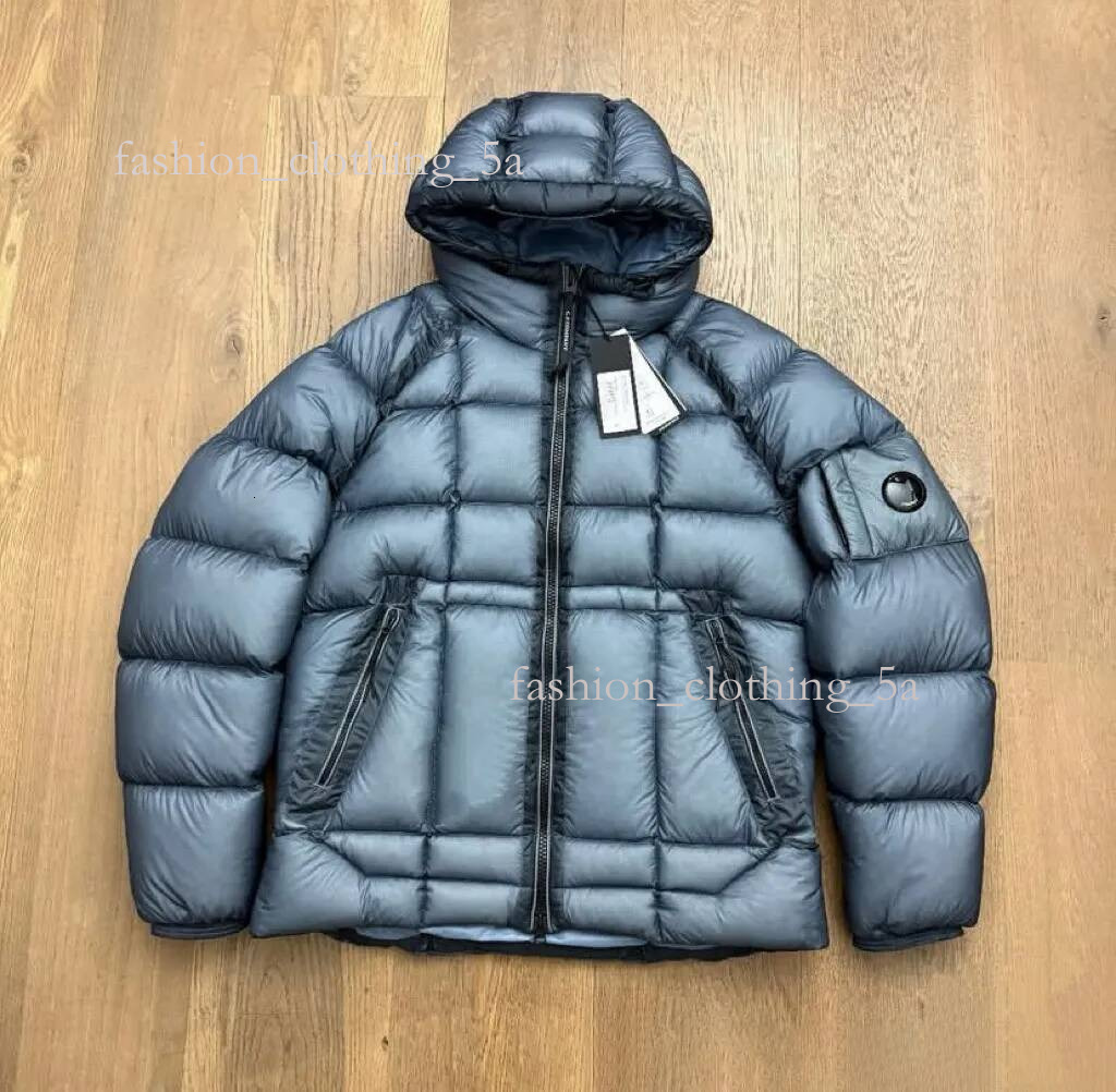 Cpity Company Puffer Jacket Men Women Plaid Down Coat Luxury high-quality version Designer Lens Hooded Windbreaker Trendy Outdoor Tech Wear Veste Wi